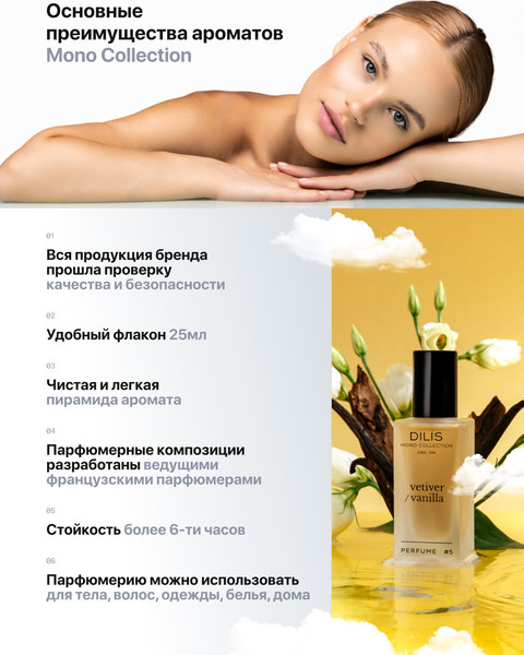 Изображение товара Духи Dilis Mono Collection Vetiver Vanilla (25мл)