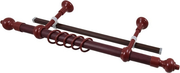 Изображение товара Карниз для штор LEGRAND Кантри + У-шина 3.2 / 48063507 (красное дерево)