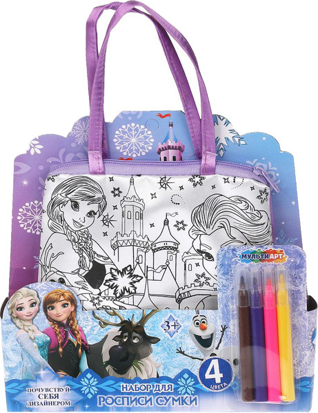 Изображение товара Набор для творчества MultiArt Сумка-трапеция для росписи. Снежная принцесса / BAGP-114392