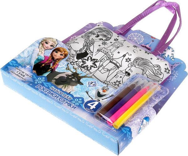 Изображение товара Набор для творчества MultiArt Сумка-трапеция для росписи. Снежная принцесса / BAGP-114392