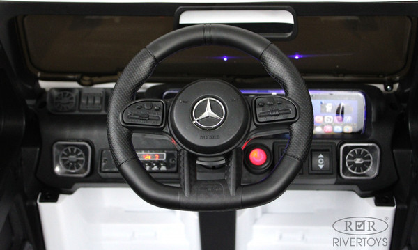 Изображение товара Детский автомобиль RiverToys Mercedes-Benz G63 / K999KK (белый)