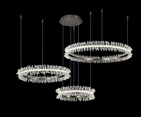 Изображение товара Люстра Kinklight Лаура 08246.12PA (матовый никель)