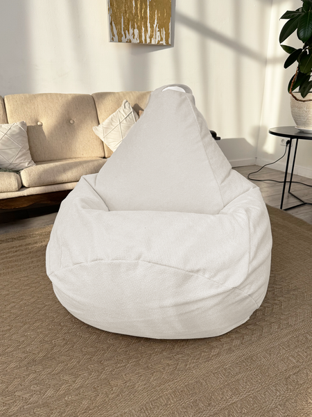 Изображение товара Бескаркасное кресло Flagman Груша Макси XXL Г2.5-238 (Crown 01 Ivory)