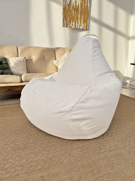 Изображение товара Бескаркасное кресло Flagman Груша Макси XXL Г2.5-238 (Crown 01 Ivory)