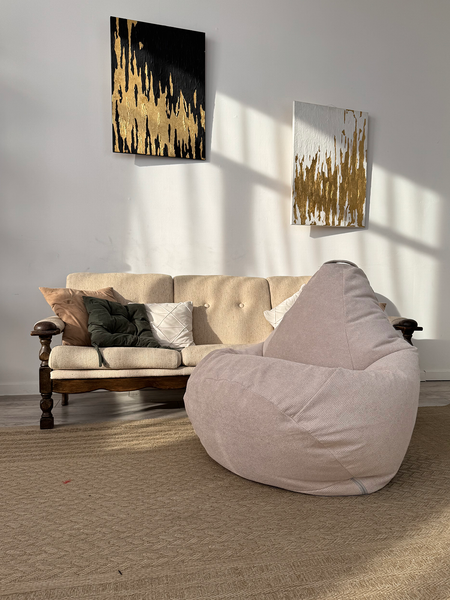 Изображение товара Бескаркасное кресло Flagman Груша Макси XXL Г2.5-239 (Crown 02 Beige)