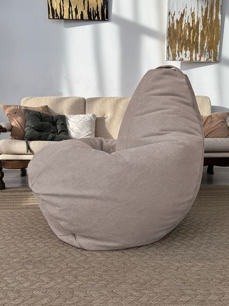 Изображение товара Бескаркасное кресло Flagman Груша Макси XXL Г2.5-239 (Crown 02 Beige)