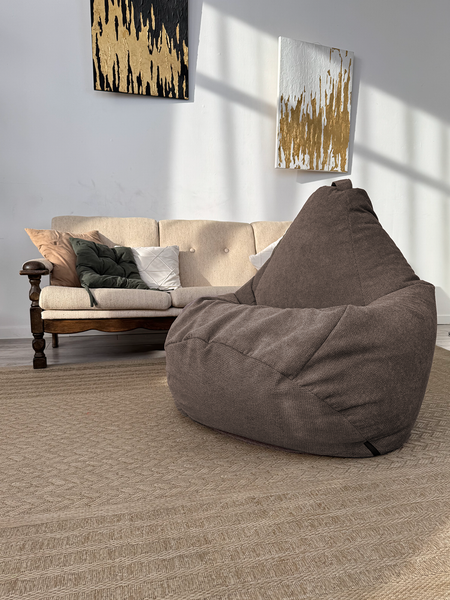 Изображение товара Бескаркасное кресло Flagman Груша Макси XXL Г2.5-241 (Crown 04 Taupe)