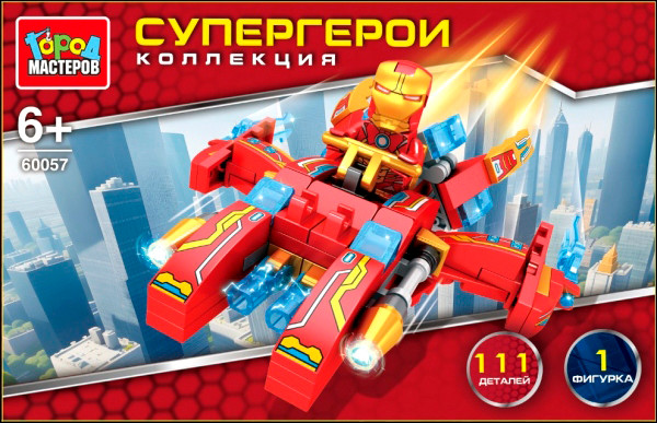 Изображение товара Конструктор Город мастеров Супергерои / 60057-ZH (111эл)