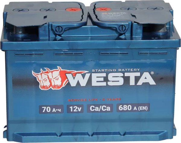 Изображение товара Автомобильный аккумулятор Westa 6СТ-70 VLR Euro П240108 (70 А/ч)