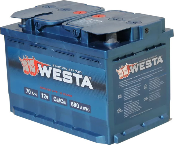 Изображение товара Автомобильный аккумулятор Westa 6СТ-70 VLR Euro П240108 (70 А/ч)