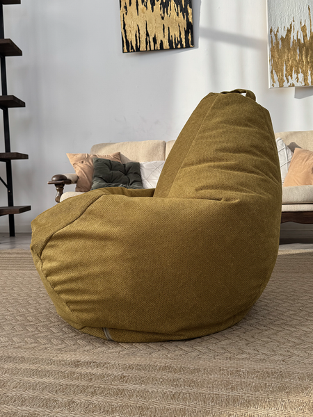 Изображение товара Бескаркасное кресло Flagman Груша Макси XXL Г2.5-247 (Crown 10 Curcuma)