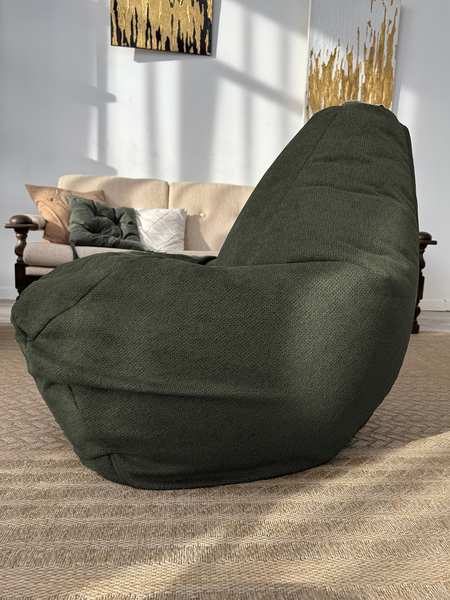 Изображение товара Бескаркасное кресло Flagman Груша Макси XXL Г2.5-249 (Crown 12 Winter Moss)