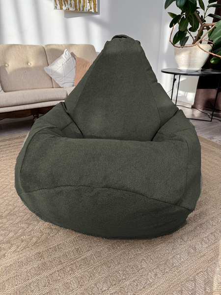 Изображение товара Бескаркасное кресло Flagman Груша Макси XXL Г2.5-249 (Crown 12 Winter Moss)