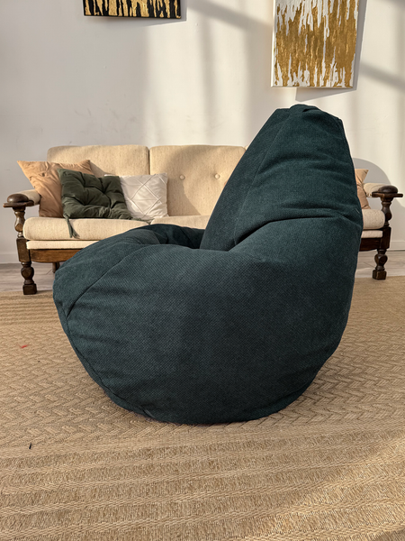 Изображение товара Бескаркасное кресло Flagman Груша Макси XXL Г2.5-250 (Crown 13 Ocean Blue)