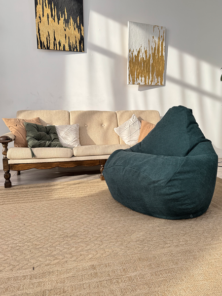 Изображение товара Бескаркасное кресло Flagman Груша Макси XXL Г2.5-250 (Crown 13 Ocean Blue)