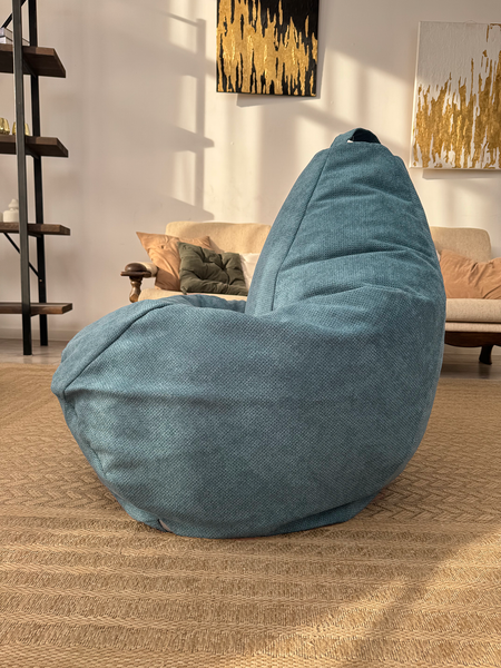 Изображение товара Бескаркасное кресло Flagman Груша Макси XXL Г2.5-251 (Crown 14 Blue)