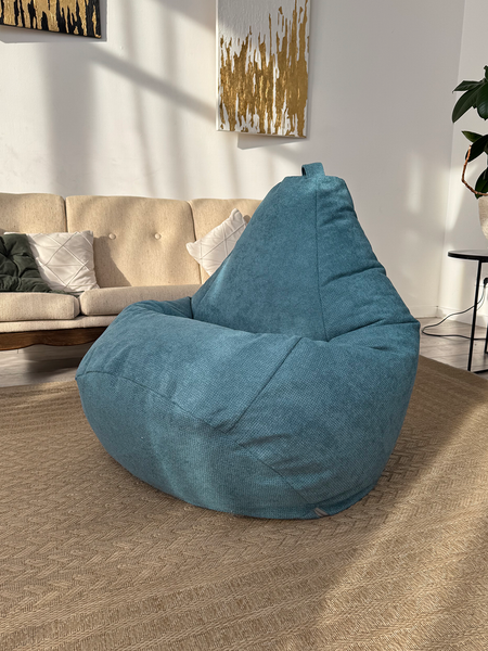 Изображение товара Бескаркасное кресло Flagman Груша Макси XXL Г2.5-251 (Crown 14 Blue)