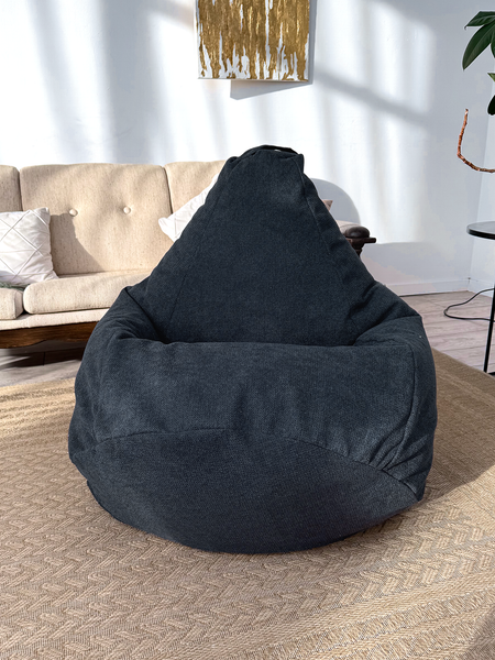 Изображение товара Бескаркасное кресло Flagman Груша Макси XXL Г2.5-252 (Crown 15 Deep Blue)