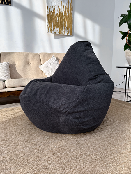 Изображение товара Бескаркасное кресло Flagman Груша Макси XXL Г2.5-252 (Crown 15 Deep Blue)