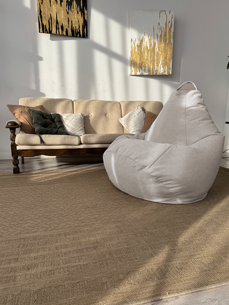 Изображение товара Бескаркасное кресло Flagman Груша Макси XXL Г2.5-253 (Crown 16 Silver)