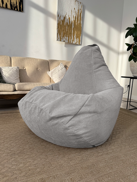 Изображение товара Бескаркасное кресло Flagman Груша Макси XXL Г2.5-254 (Crown 17 Grey)