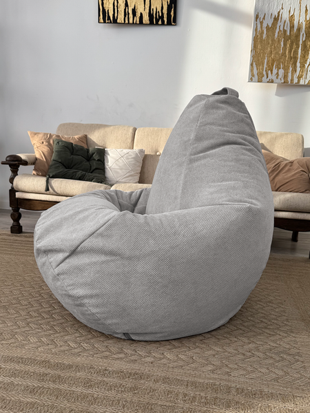 Изображение товара Бескаркасное кресло Flagman Груша Макси XXL Г2.5-254 (Crown 17 Grey)