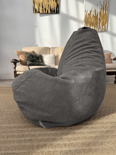 Изображение товара Бескаркасное кресло Flagman Груша Макси XXL Г2.5-255 (Crown 18 Dk.Grey)