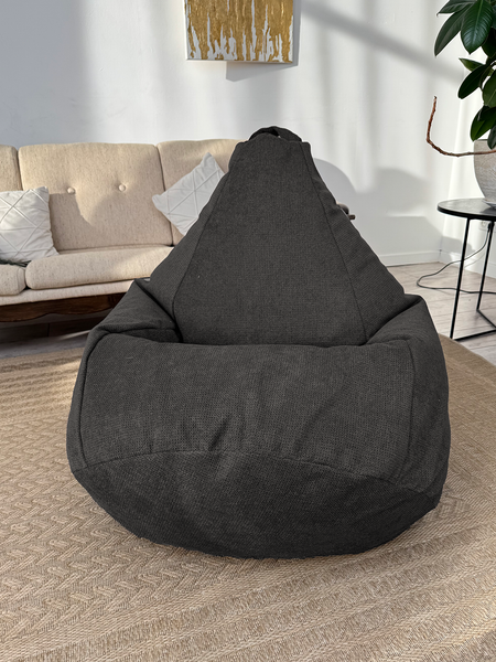 Изображение товара Бескаркасное кресло Flagman Груша Макси XXL Г2.5-256 (Crown 19 Charcoal)