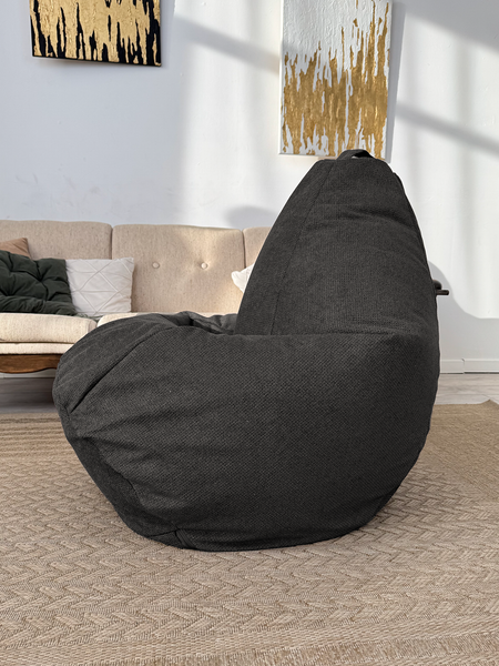 Изображение товара Бескаркасное кресло Flagman Груша Макси XXL Г2.5-256 (Crown 19 Charcoal)