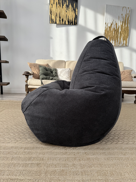 Изображение товара Бескаркасное кресло Flagman Груша Макси XXL Г2.5-257 (Crown 20 Black)