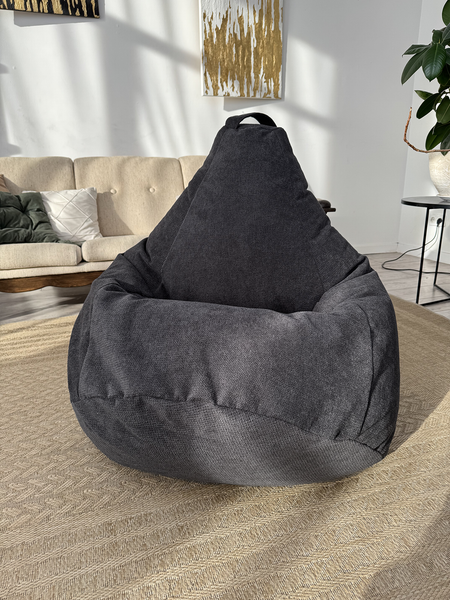 Изображение товара Бескаркасное кресло Flagman Груша Макси XXL Г2.5-257 (Crown 20 Black)