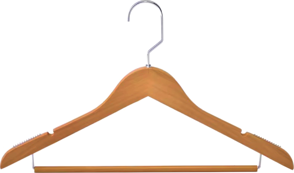 Изображение товара Деревянная вешалка-плечики No Brand AST8034 (45см)