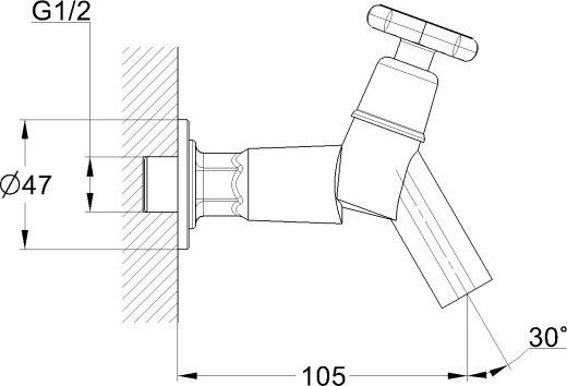 Изображение товара Кран на одну воду Econoce EC0605