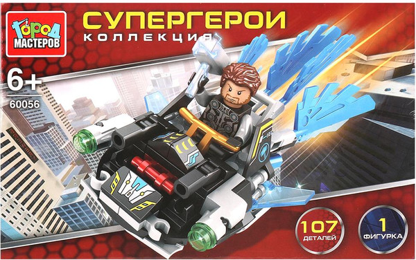 Изображение товара Конструктор Город мастеров Супергерои / 60056-ZH (107эл)