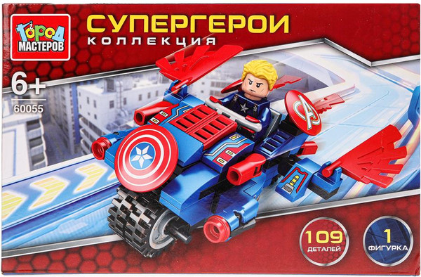 Изображение товара Конструктор Город мастеров Супергерои / 60055-ZH (109эл)