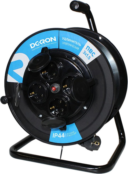 Изображение товара Удлинитель на катушке DEKRON УКП4404-8709 (50м)