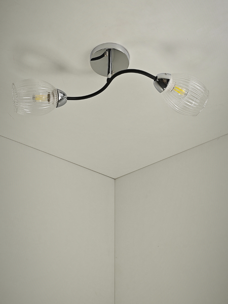 Изображение товара Потолочный светильник Mirastyle BL-7625/2 CR+BK