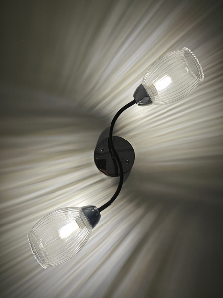 Изображение товара Потолочный светильник Mirastyle BL-7625/2 CR+BK