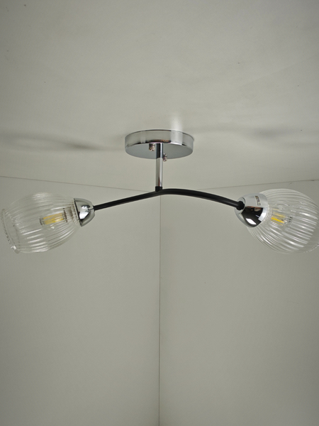 Изображение товара Потолочный светильник Mirastyle BL-7625/2 CR+BK