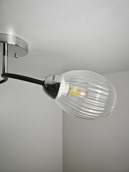 Изображение товара Потолочный светильник Mirastyle BL-7625/2 CR+BK