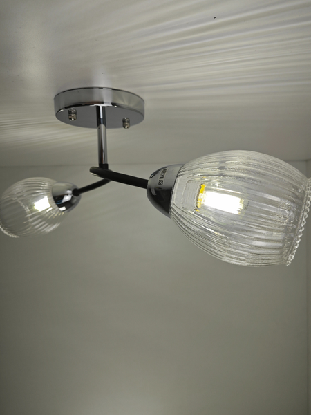 Изображение товара Потолочный светильник Mirastyle BL-7625/2 CR+BK