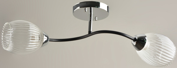 Изображение товара Потолочный светильник Mirastyle BL-7625/2 CR+BK