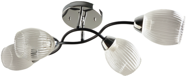 Изображение товара Потолочный светильник Mirastyle BL-7625/4 CR+BK
