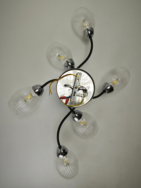 Изображение товара Потолочный светильник Mirastyle BL-7625/6 CR+BK