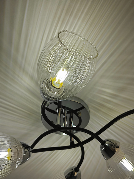 Изображение товара Потолочный светильник Mirastyle BL-7625/6 CR+BK