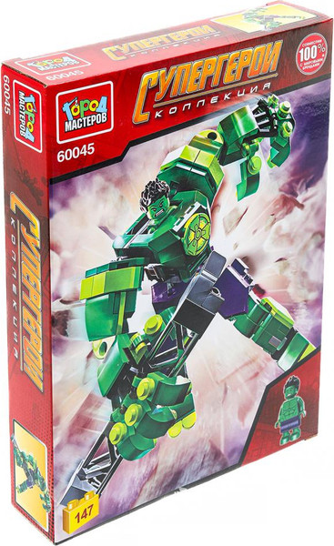 Изображение товара Конструктор Город мастеров Супергерои / 60045-ZH (147эл)
