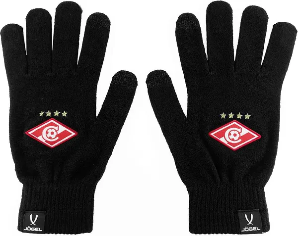 Изображение товара Перчатки тренировочные Jogel Essential Spartak Team Knitted Gloves (XS/S, черный)