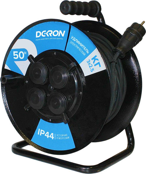 Изображение товара Удлинитель на катушке DEKRON УКМ4404-3742 (50м)