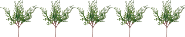 Изображение товара Искусственные ветки GrandSiti Туя 55657-5 / L25CM (5шт)