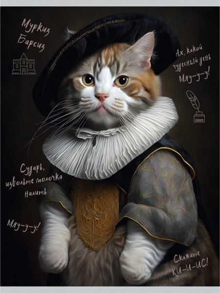 Изображение товара Тетрадь Listoff Пушистые аристократы / ТЛ4965163